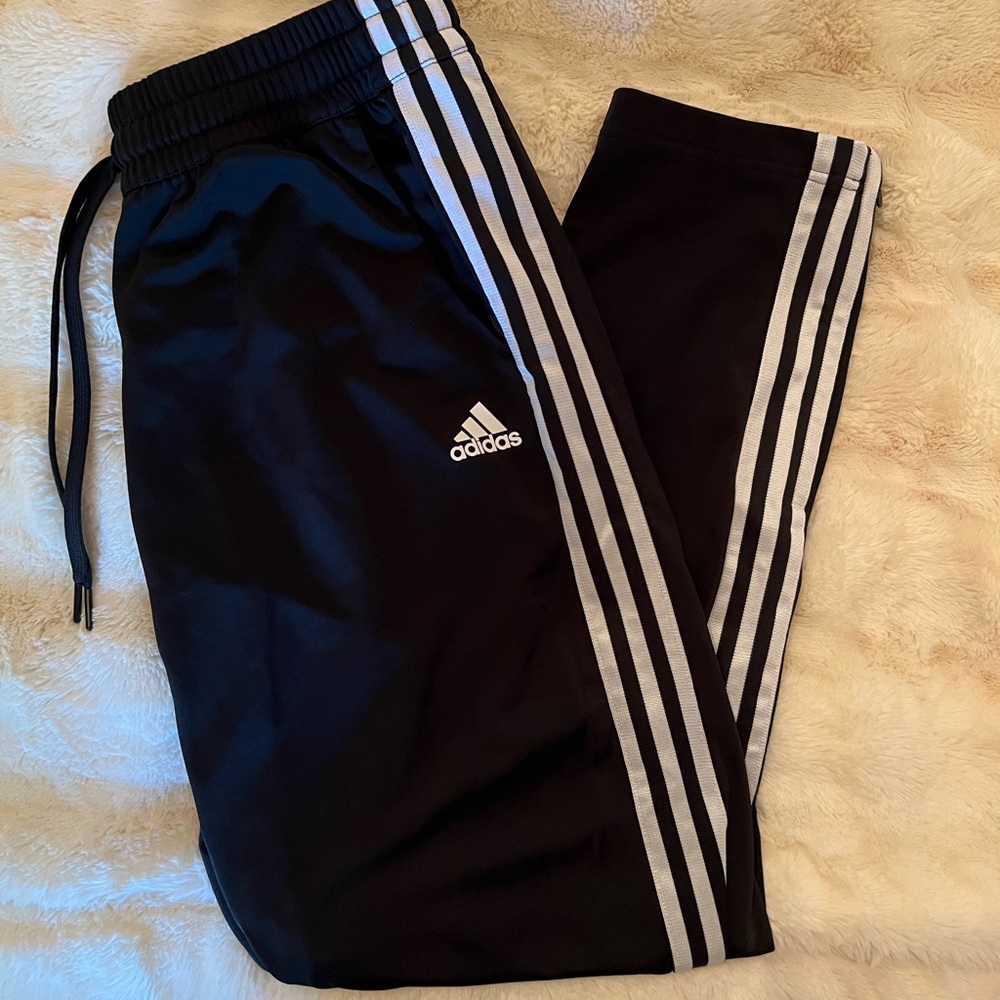 Adidas Trio Pants size L (LARGE) EUC-ONLY WORN TWICE-zipper ankles
